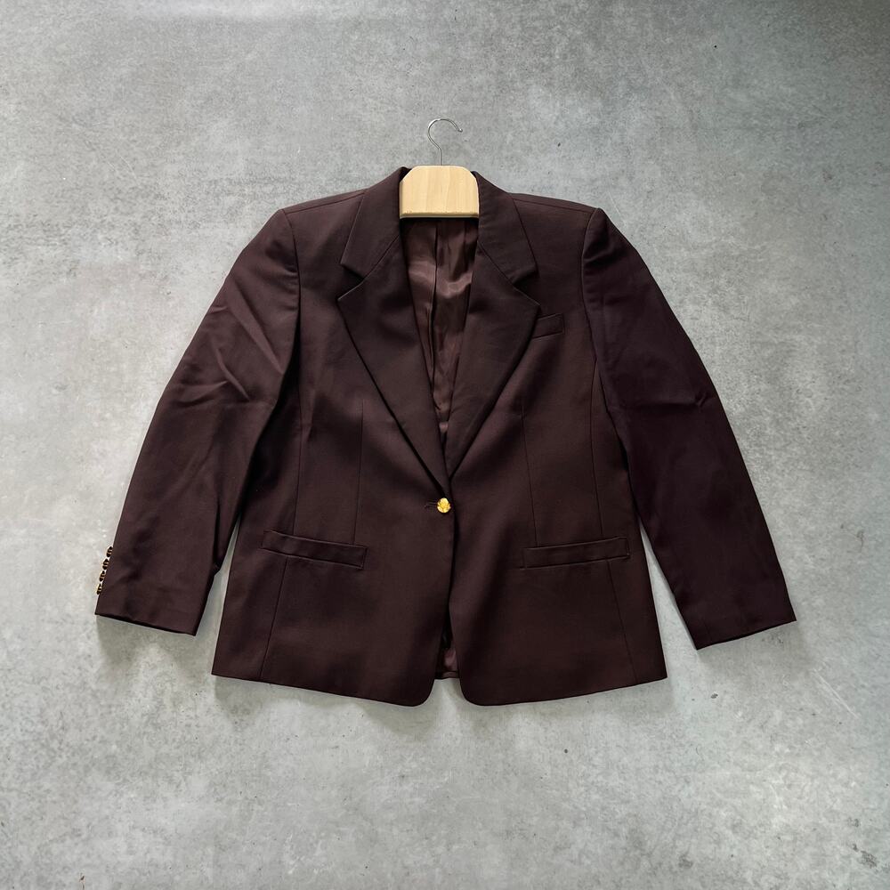 Vintage Austin Reed Blazer Women’s 12 Brown 100% Wool Made USA Single Breasted